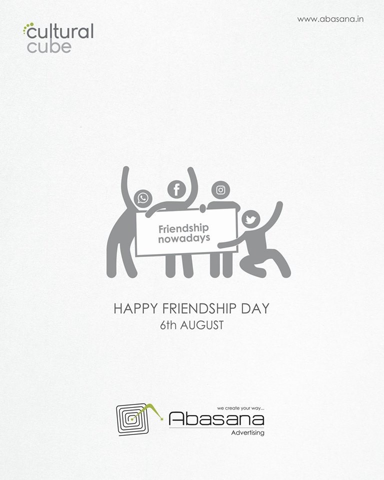 happy friendship Day creative nowadays creative Abasana Advertising