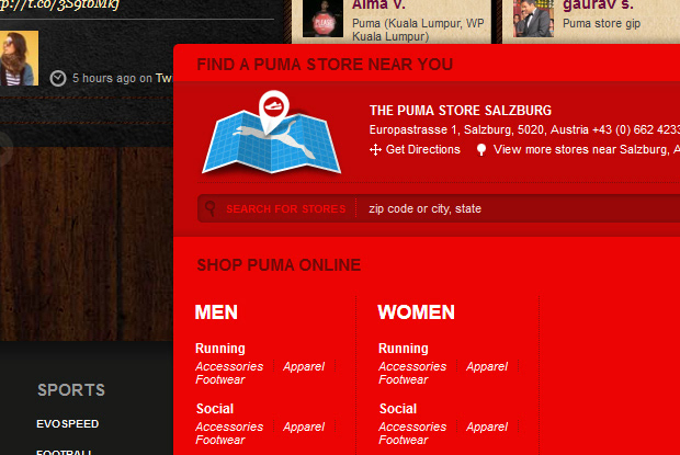 puma  social  store Website loop running prague after hour Hub spirit athletes sport Webdesign