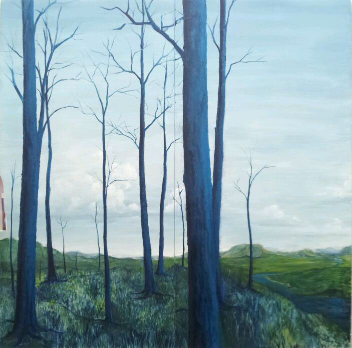 oils on canvas surreal Landscape