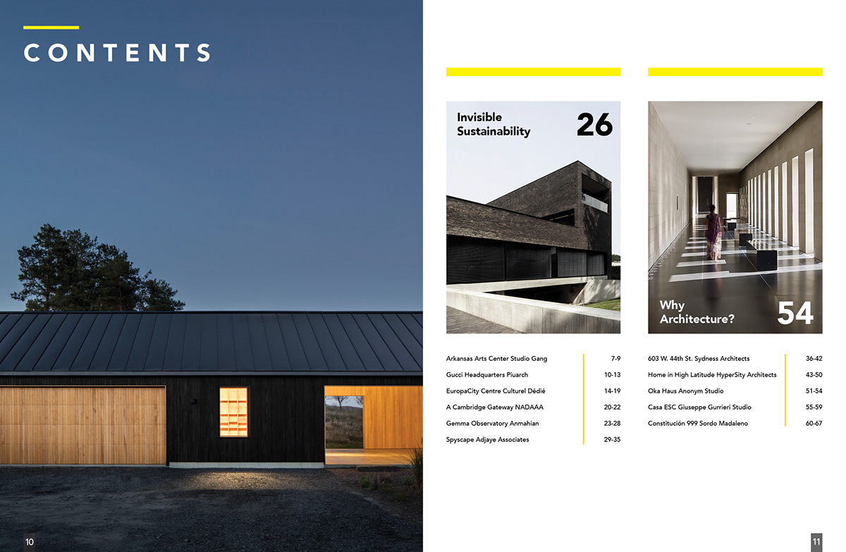 modern magazine contemporary architecture editorial