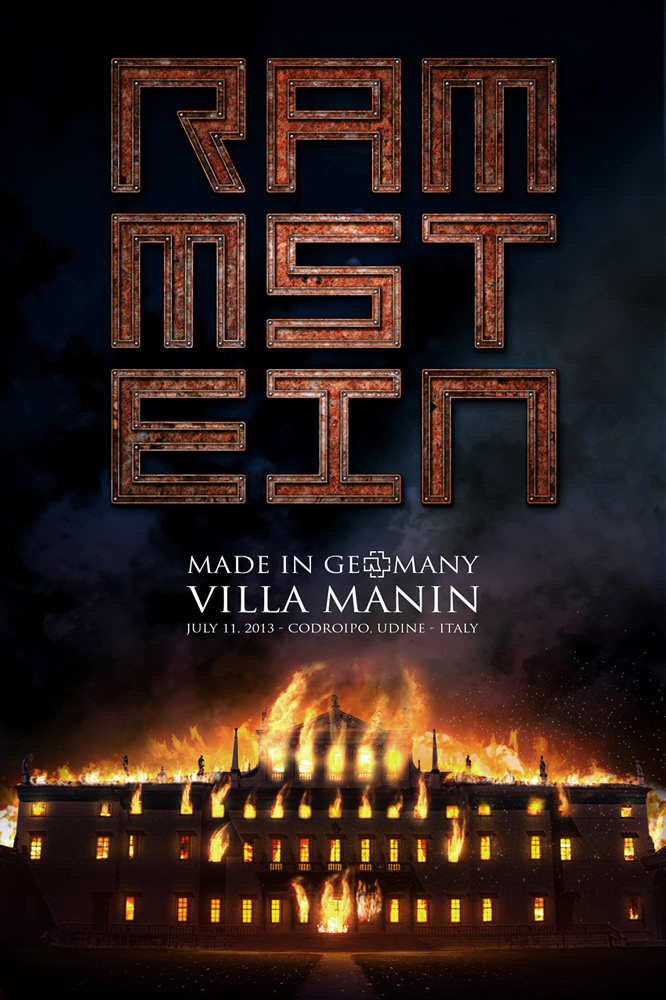Rammstein villa manin gig poster Till Lindemann
