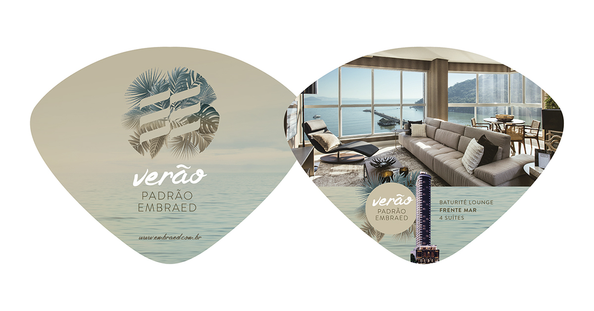 Campanha verão verão Embraed construtora Empreendimento design publicidade design gráfico Propaganda luxo