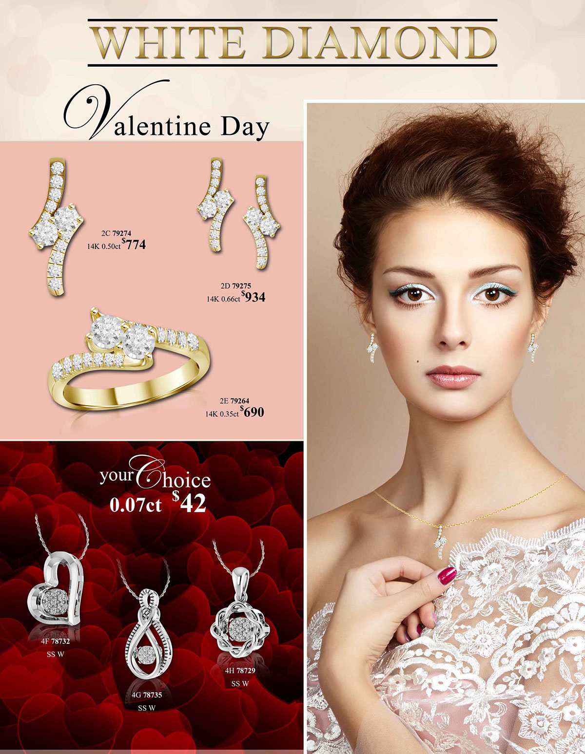 Valentine's Diamond jewelry