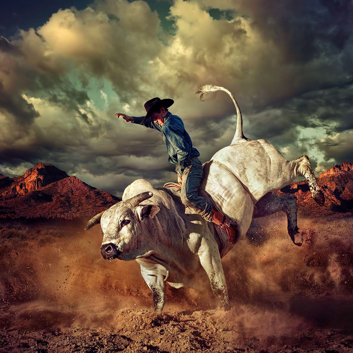 COWBOYS rodeo bull rider arizona desert cowboy hat concept conceptual portrait boots and shoes