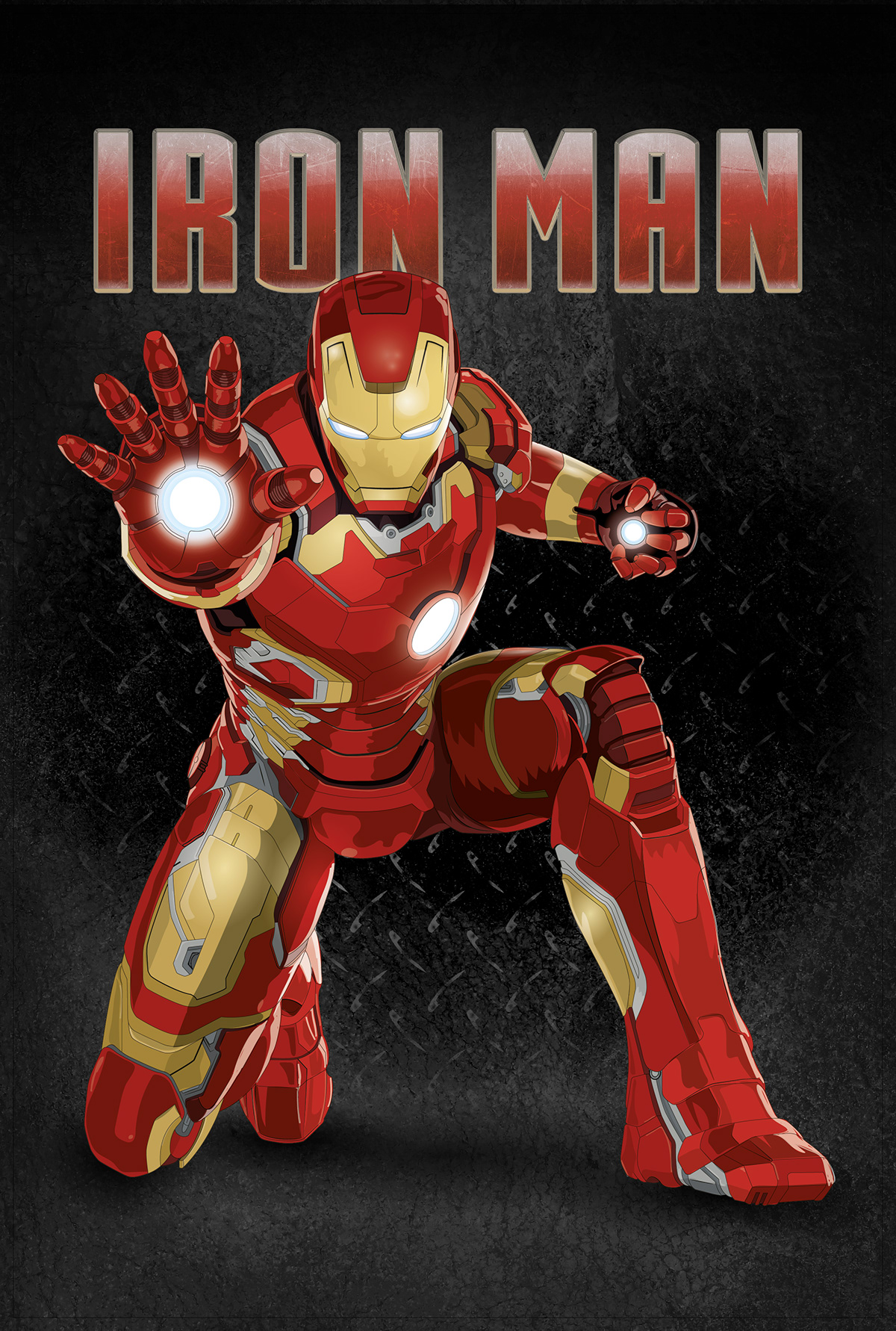 iron man mark iv marvel SuperHero fan ILLUSTRATION  adobe Avengers Hero tony stark