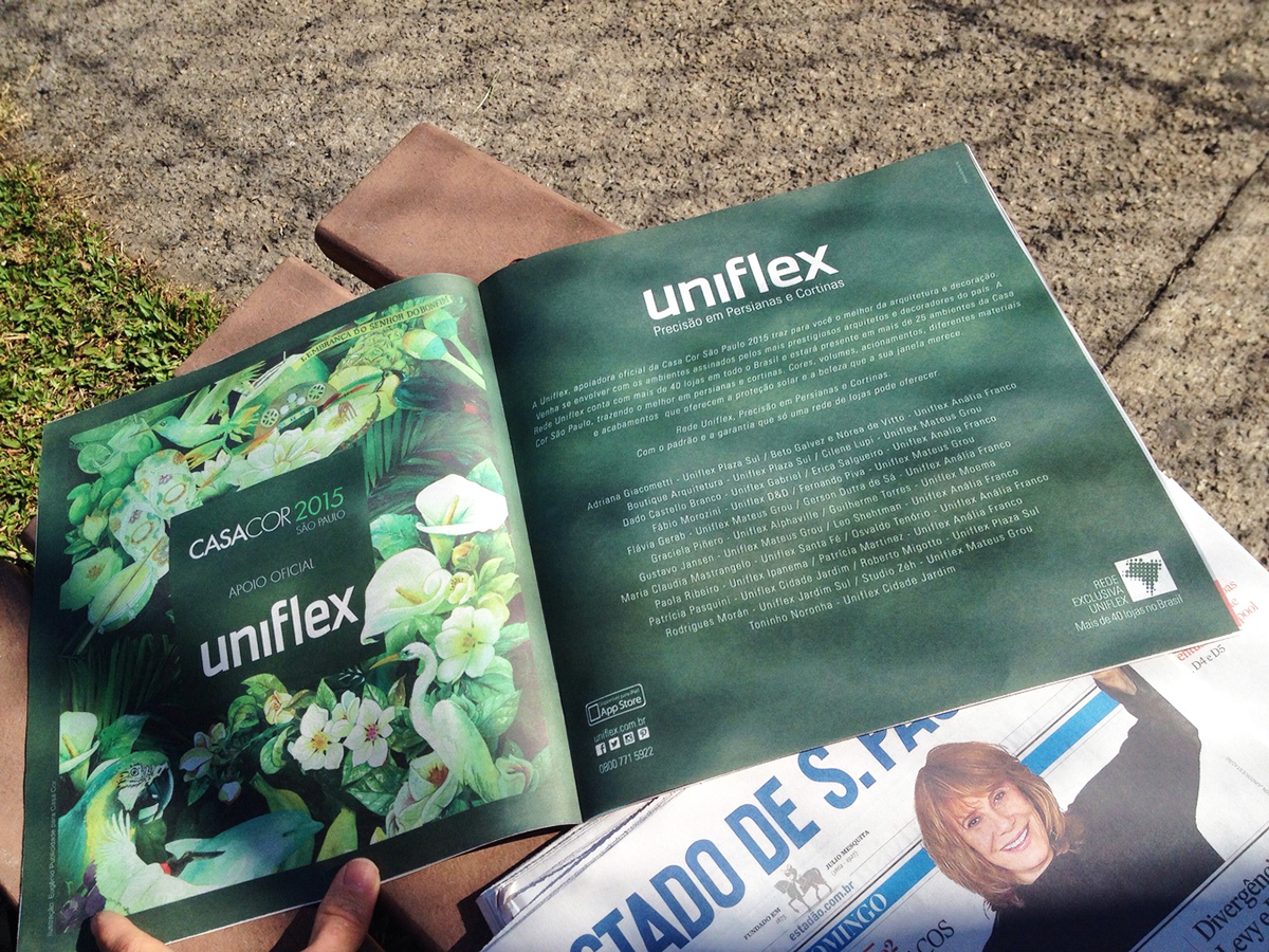 Uniflex casacor ApoiadoraCasaCor Campanha360º PrecisãoPersianas PrecisãoCortinas Decoração luxo