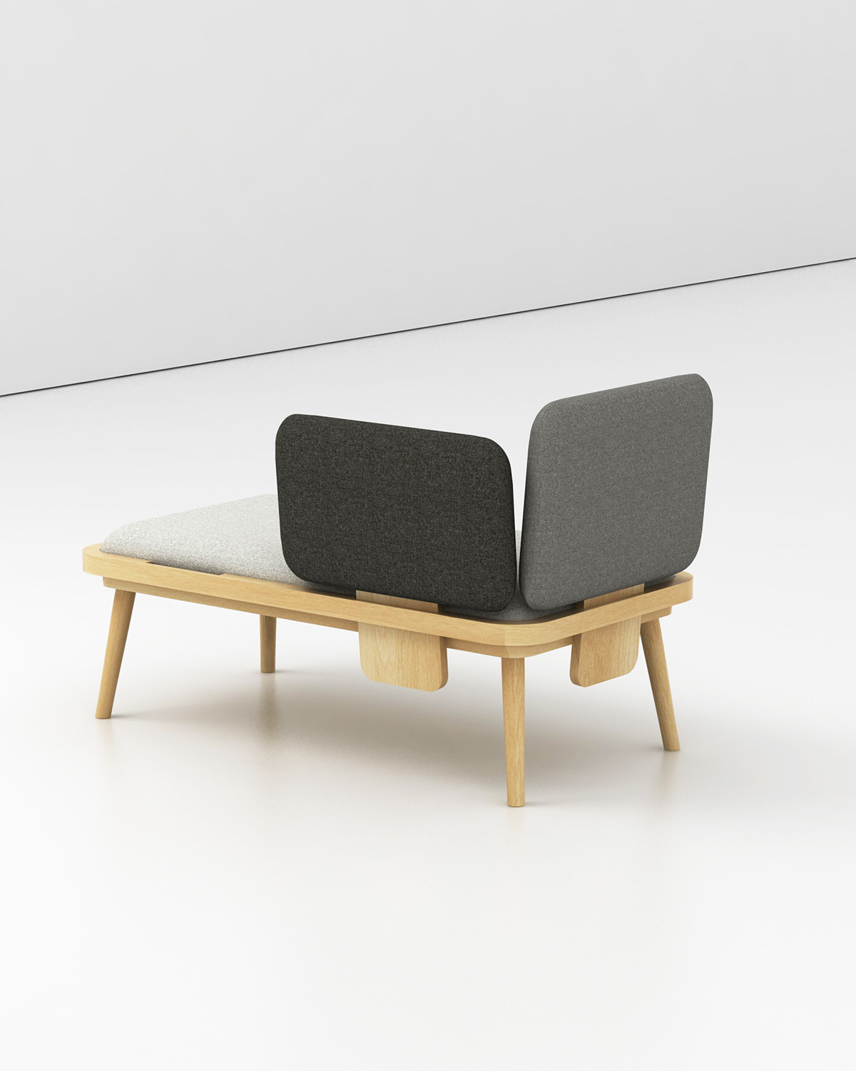 design banquette modulable Aurèle Chaudoye Simon Evrard papimami.studio Interior bench removable textile fabric mobilité assise