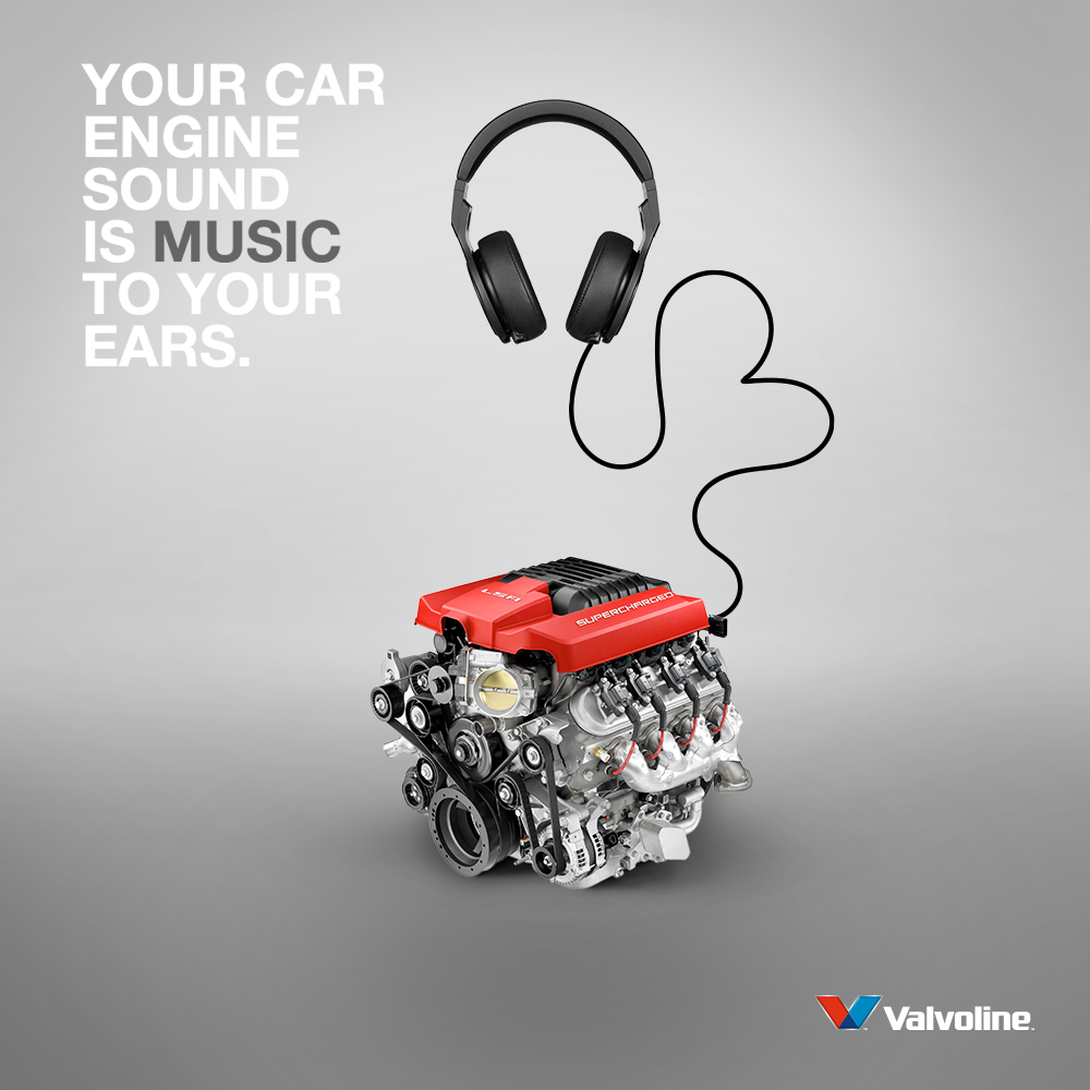Creative Ad Advertising  Valvoline branding  Oil Car social media
