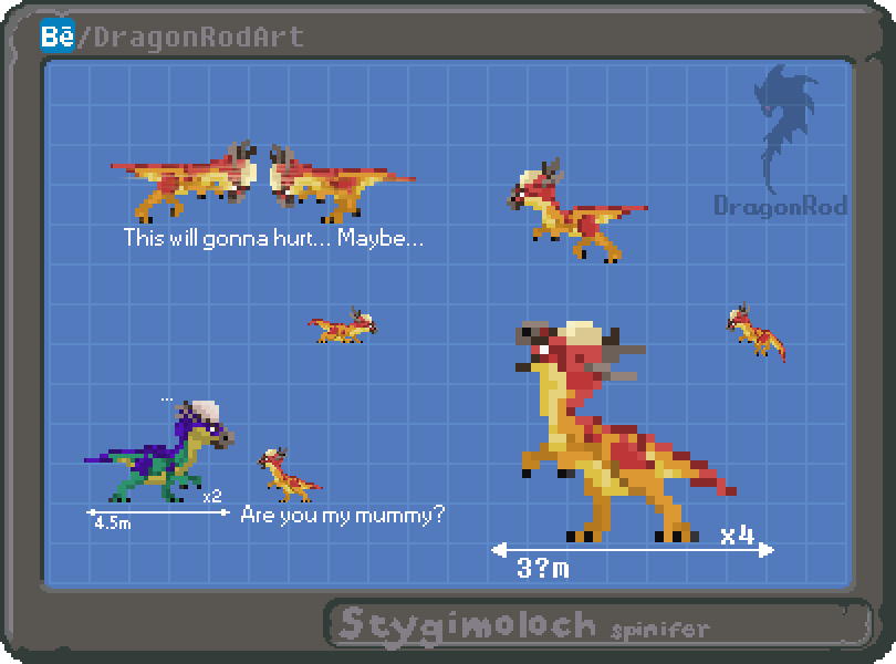 Dinosaur pixelart pixel art Sprite Dino creature jurassic Park