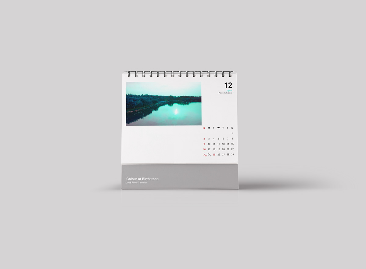 birthstone calendar calendar design colour graphic design  photo calendar Photography  달력 달력 디자인 사진