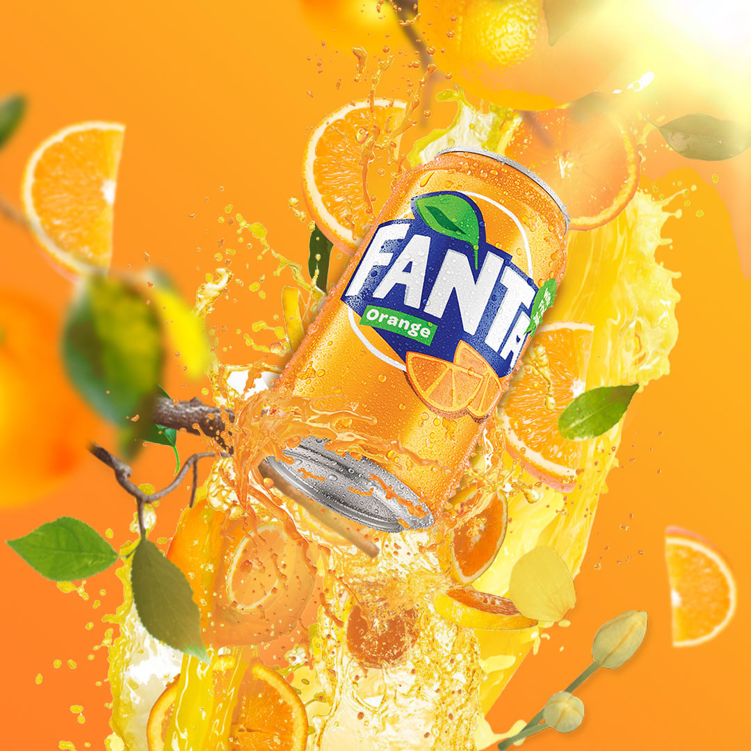 orange Orange Juice Social media post Social Media Design fanta Advertising  Juice Banner Instagram Post social media fanta juice ads