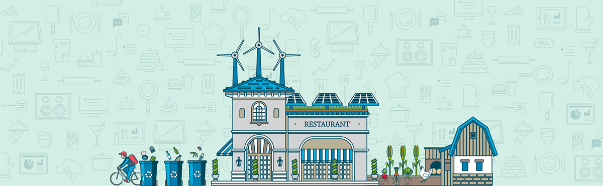 abobe illustrator blog illustration blog illustrations digital illustration ILLUSTRATION  Restaurant Tech vector