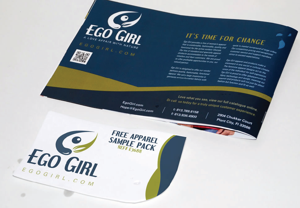 ego girl Direct mail offer brochure vellum
