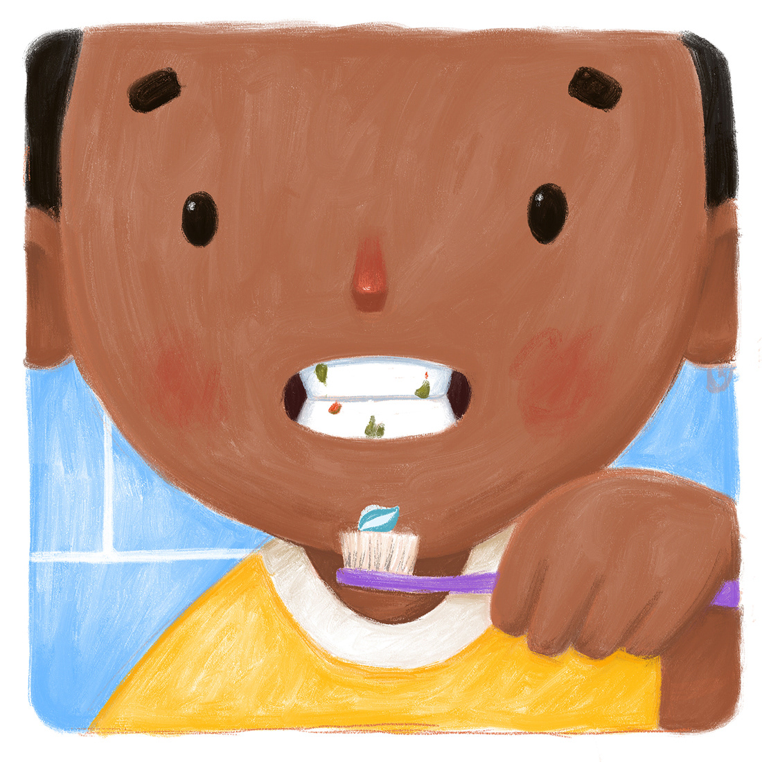 baby kids digital illustration art Routine daily toddler