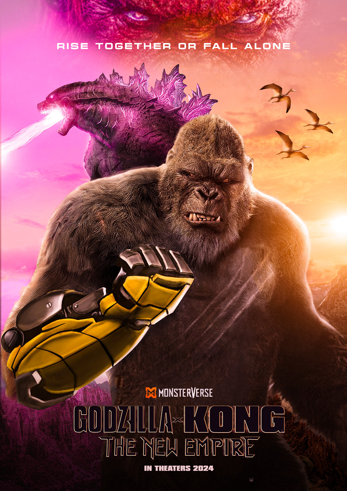 poster Poster Design poster art fanart photoshop Adobe Photoshop godzilla kong monster Godzilla vs Kong
