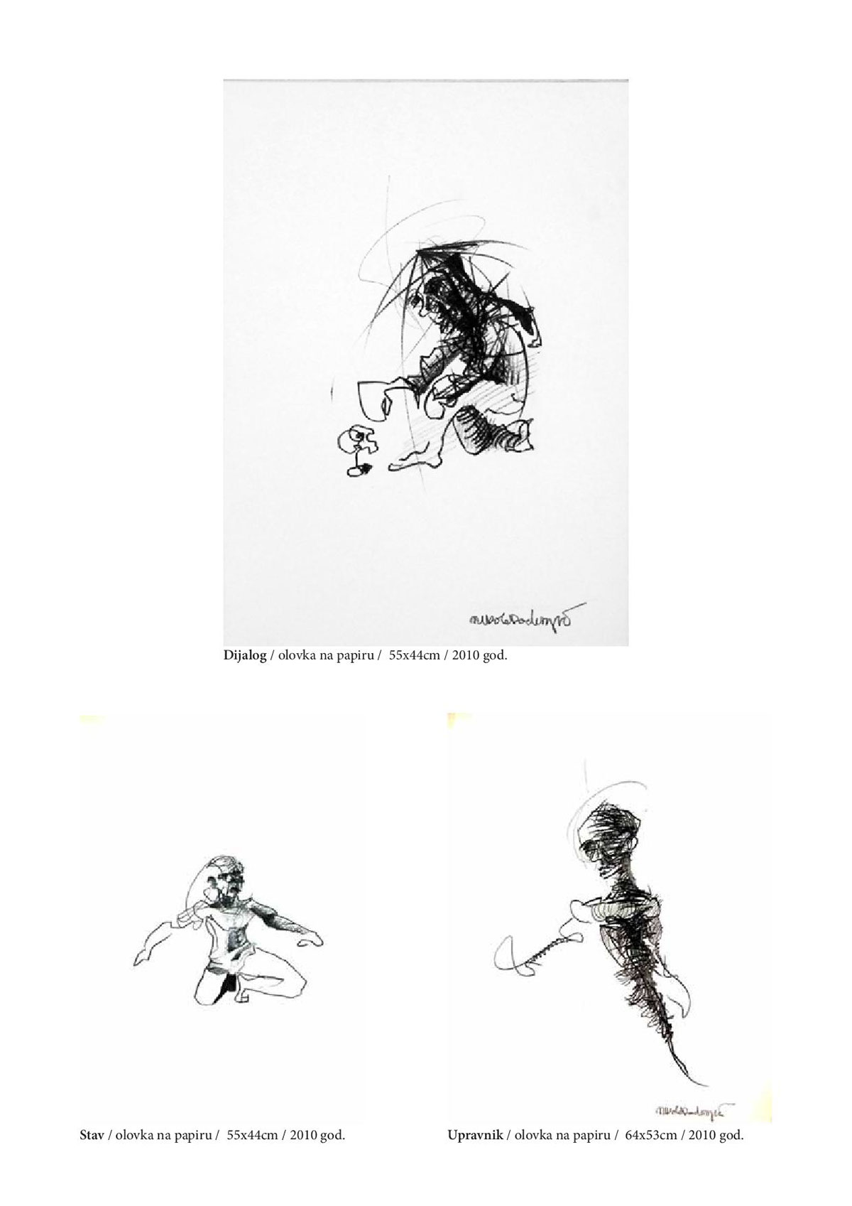 izlozba Nikola Radonjic crtezi drawings