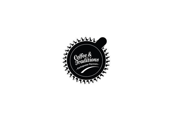 bakery cake Coffee Portugal Flavours tradition brand logo concept