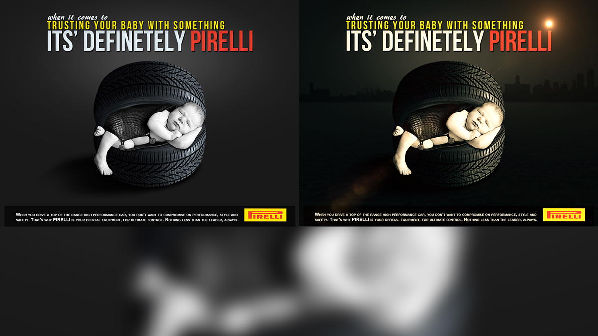 photoshop pirelli tyre