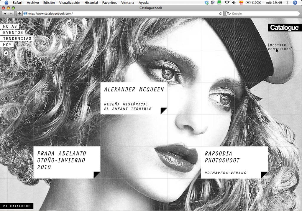 catalogue magazine Web prototype uba fadu Gabriele revista digital diseño gráfico prototipo demo