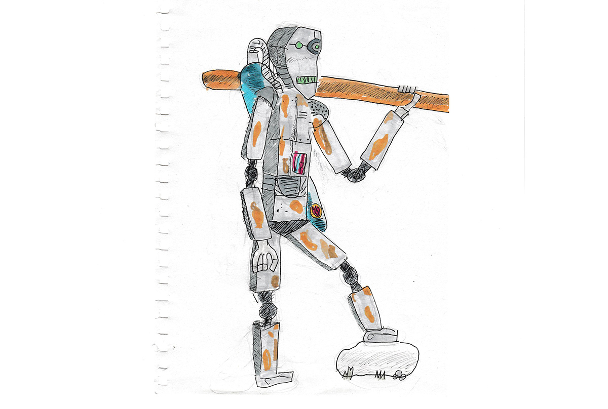 characterdesign conceptart robot love death robots characters digital 3d sculpting  Game Art pompo the robot pompotherobot