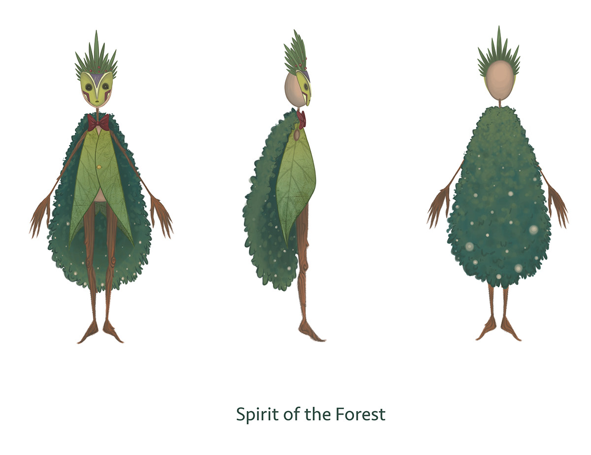 forest spirit ghost puppet woodlands creature