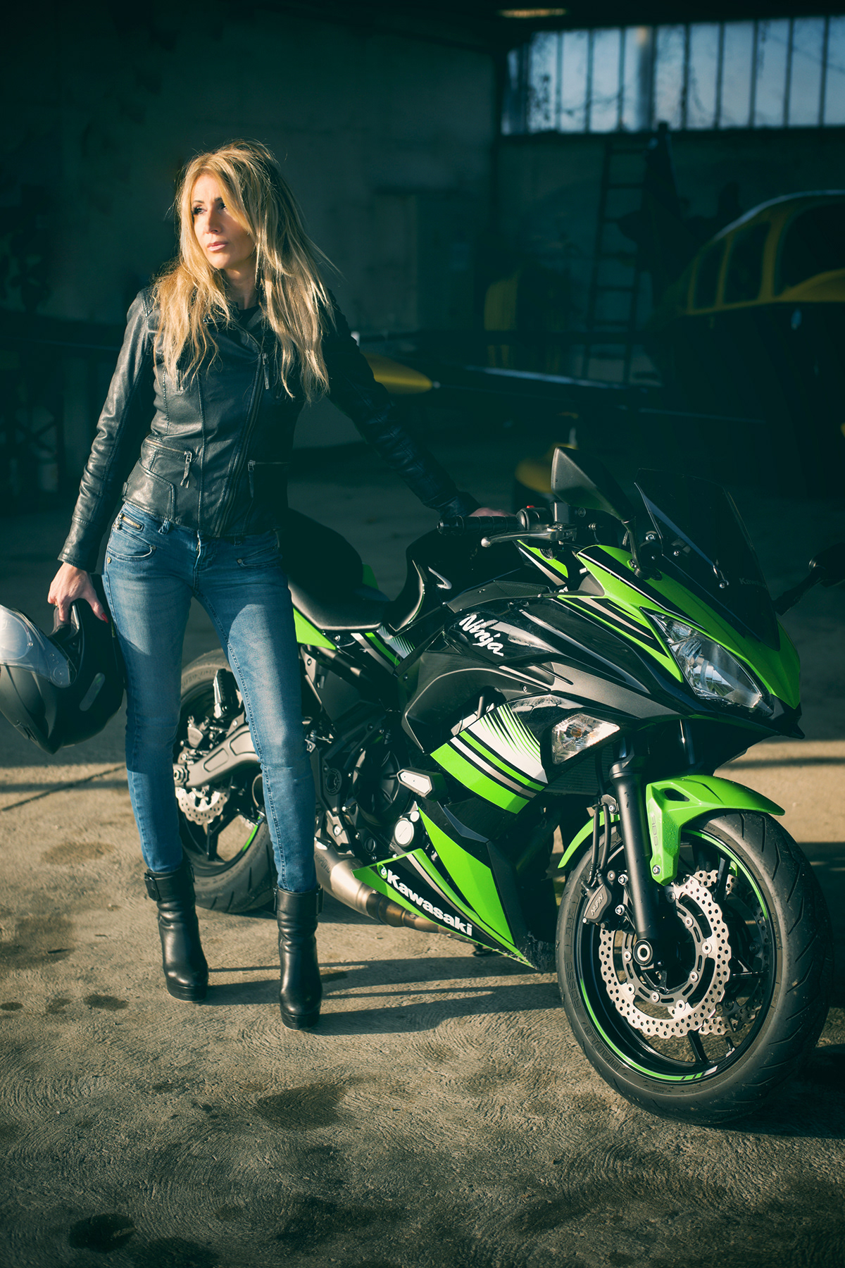 Angie motorbike girl