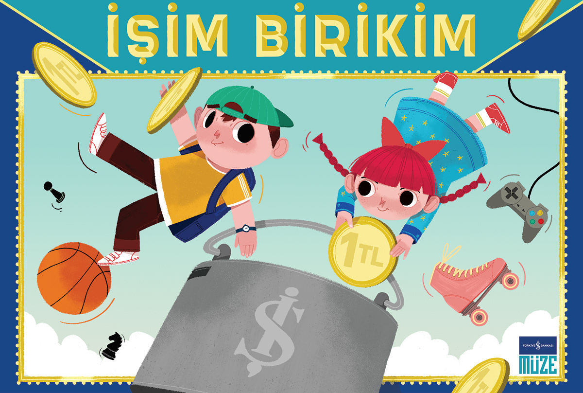 board game children book Turkey iş bankası museum children