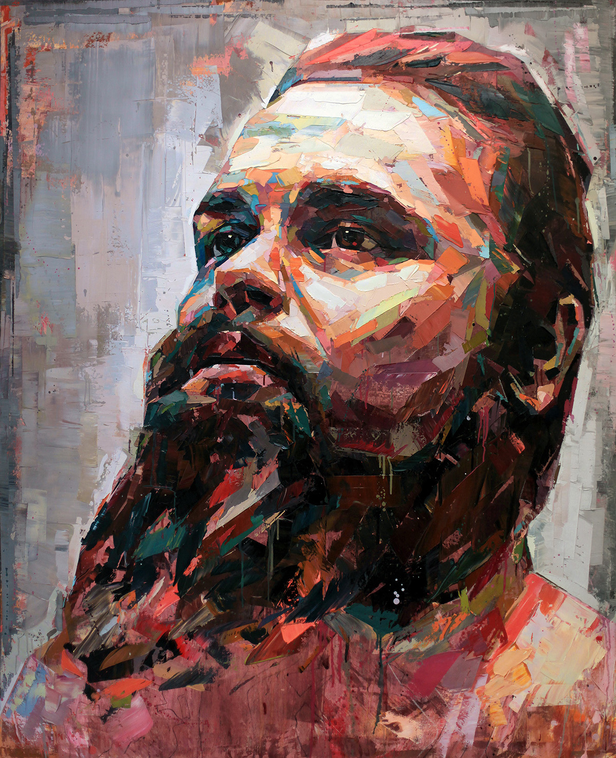 contemporary portrait artist Josh Miels.#artpeople