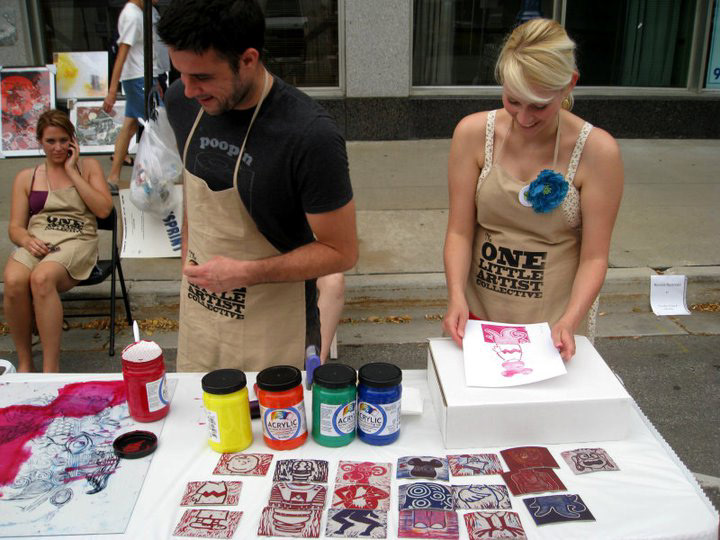 art education public art demonstration art festival printmaking
