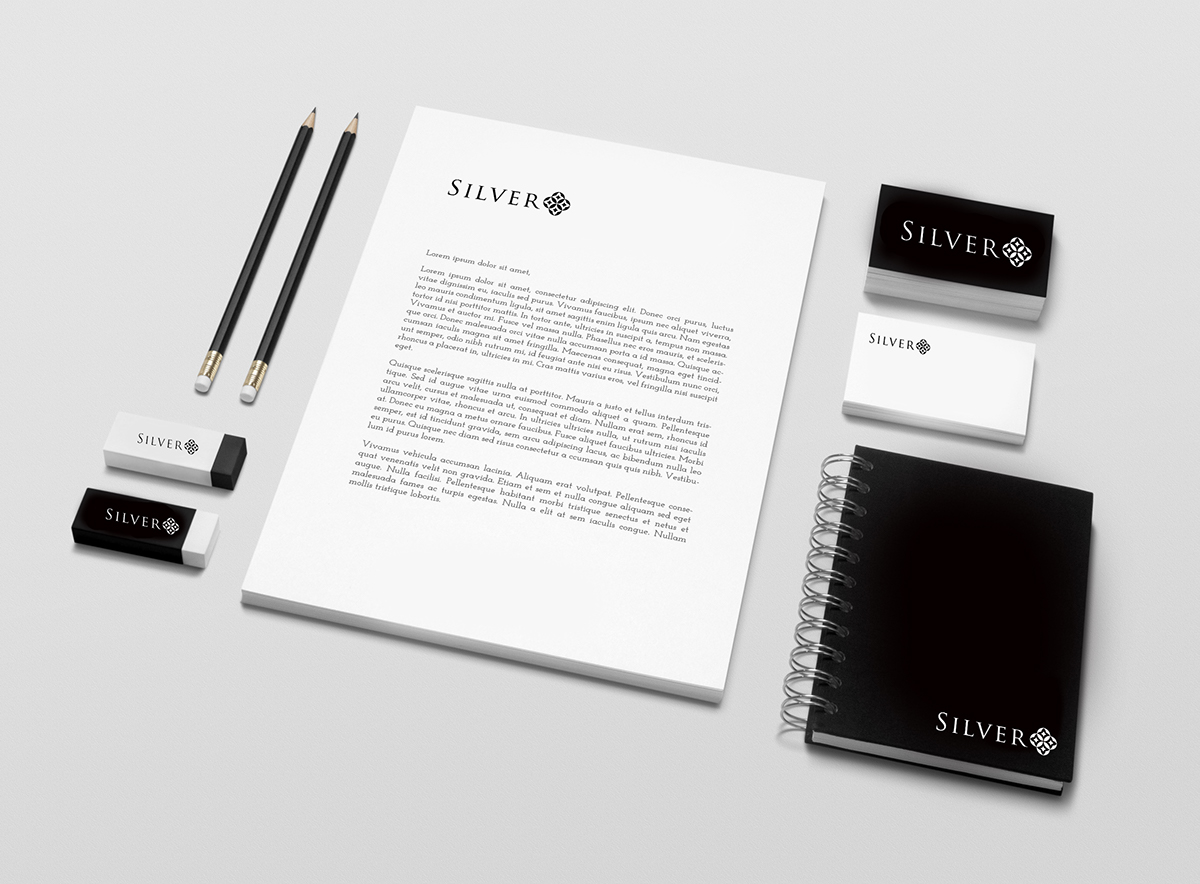 silver jewelry Promotion social media box black & white