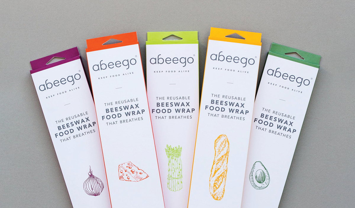 branding  abeego beeswax wraps minimal Sustainable natural bright Website Webdesign Packaging