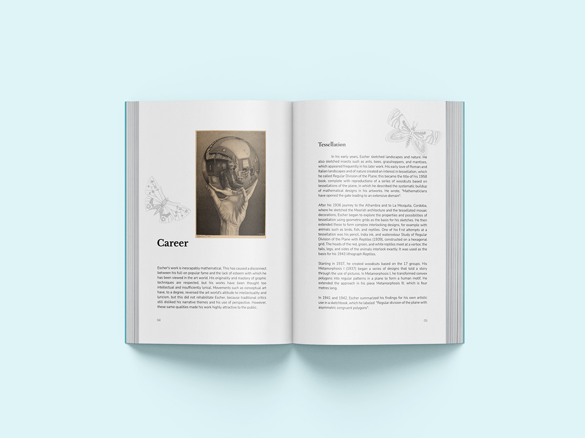 book book cover book design graphic graphic design  mcescher publication design