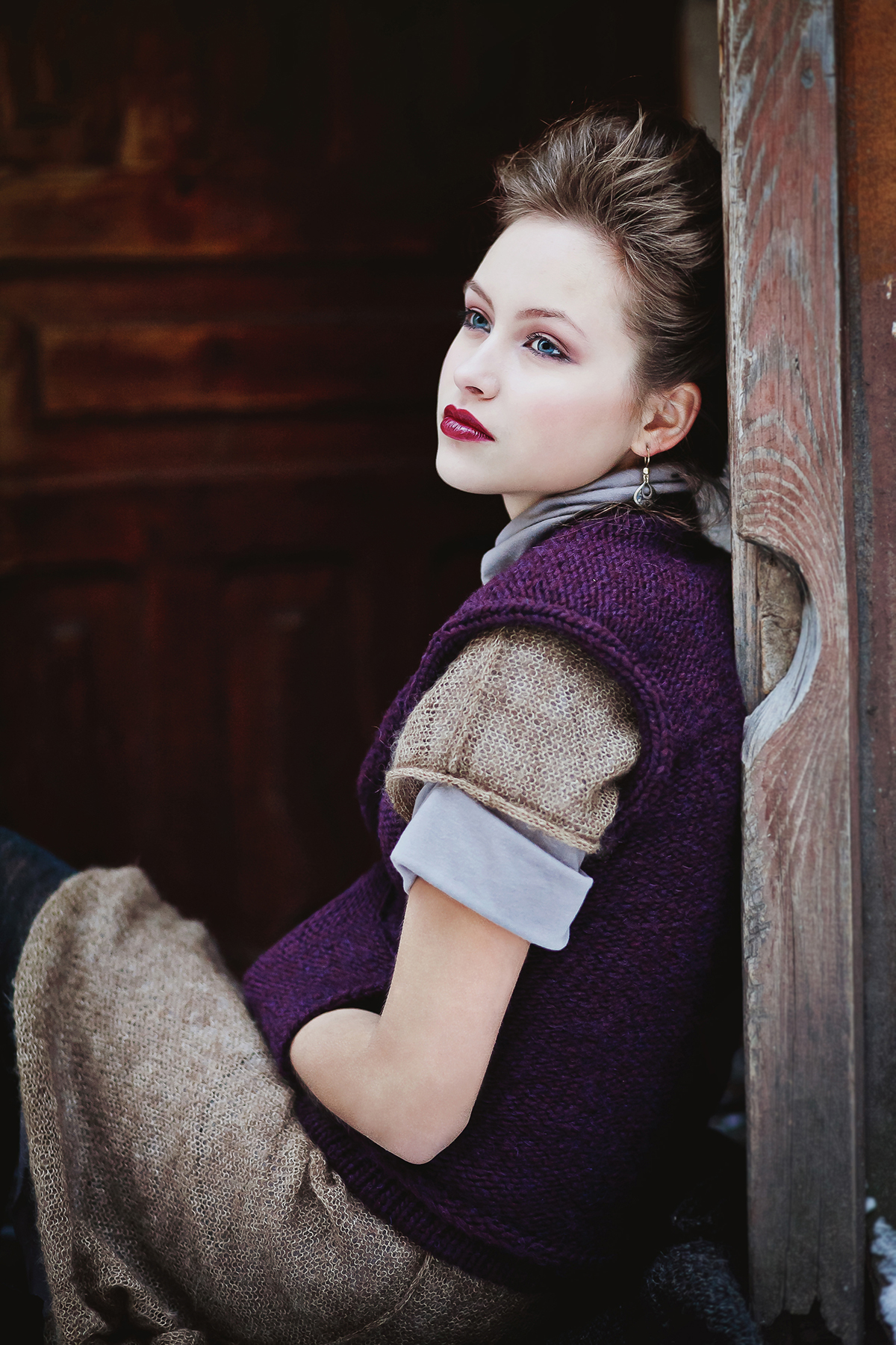 Style Clothing photoshoot Lookbook dark winter wool