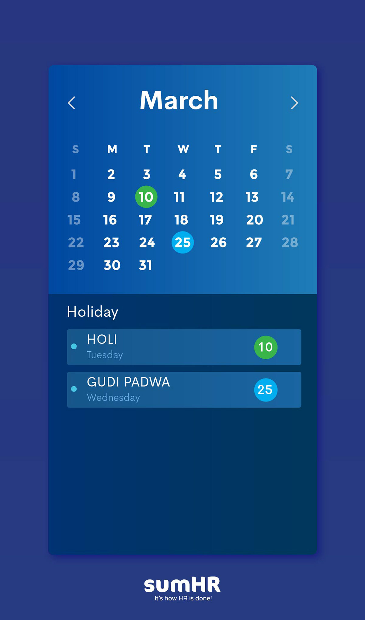 Calender graphic holidays festivals India Travel color visual software creative