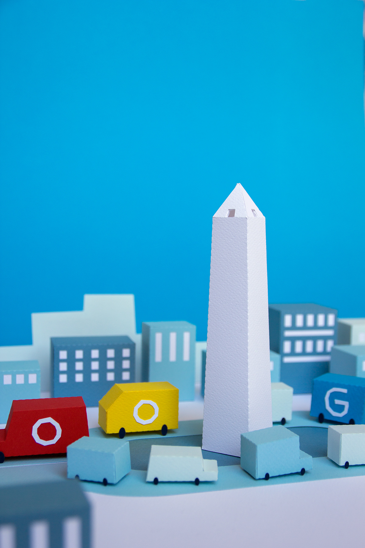 google Google Doodle guardabosques obelisk Paper Illustration papercraft