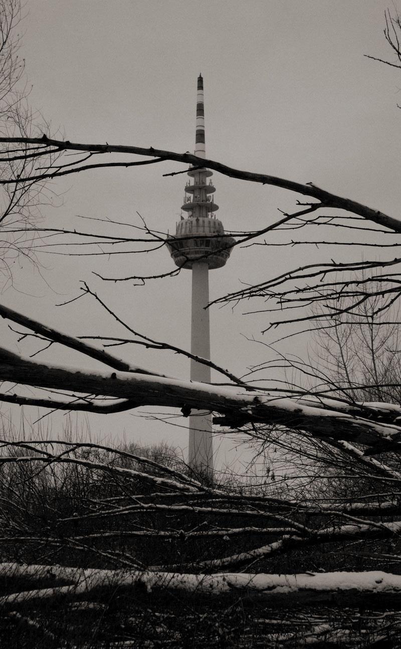 mannheim black and white communication tower Fernmeldeturm Konzeptphotographie concept