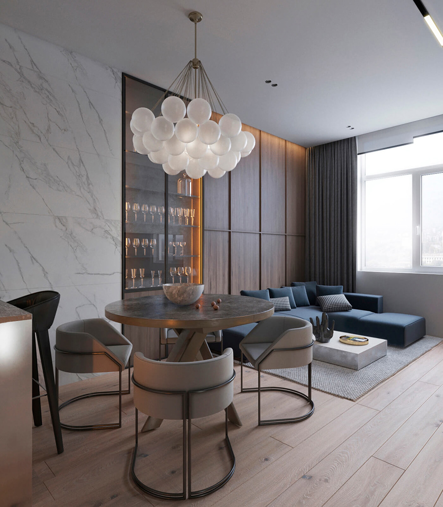 Interior design livingroom bedroom modern wood