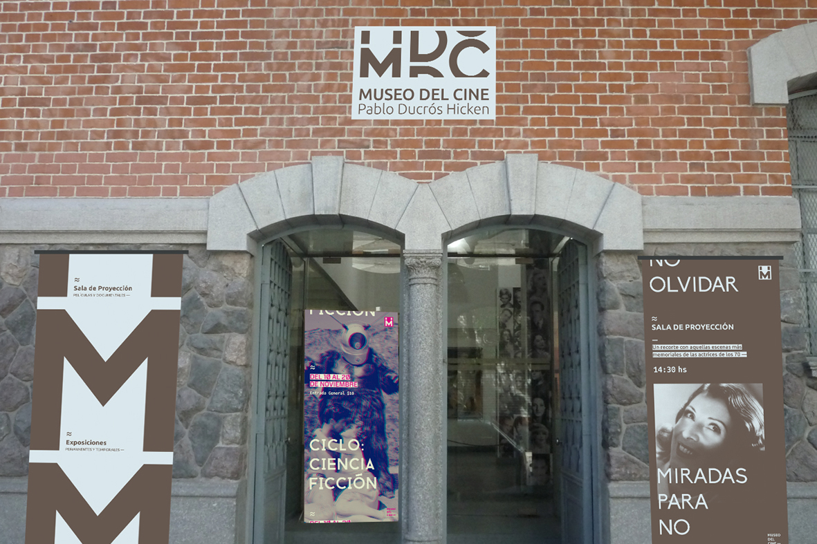 museum cine Museo del Cine Pablo Ducros Hicken Gabriele identidad visual banners branding  identity Cinema