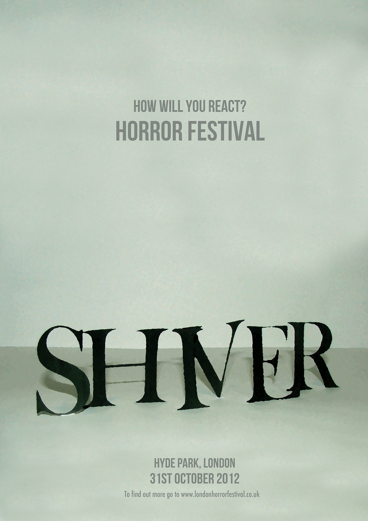 horror festival poster type print Reactions
