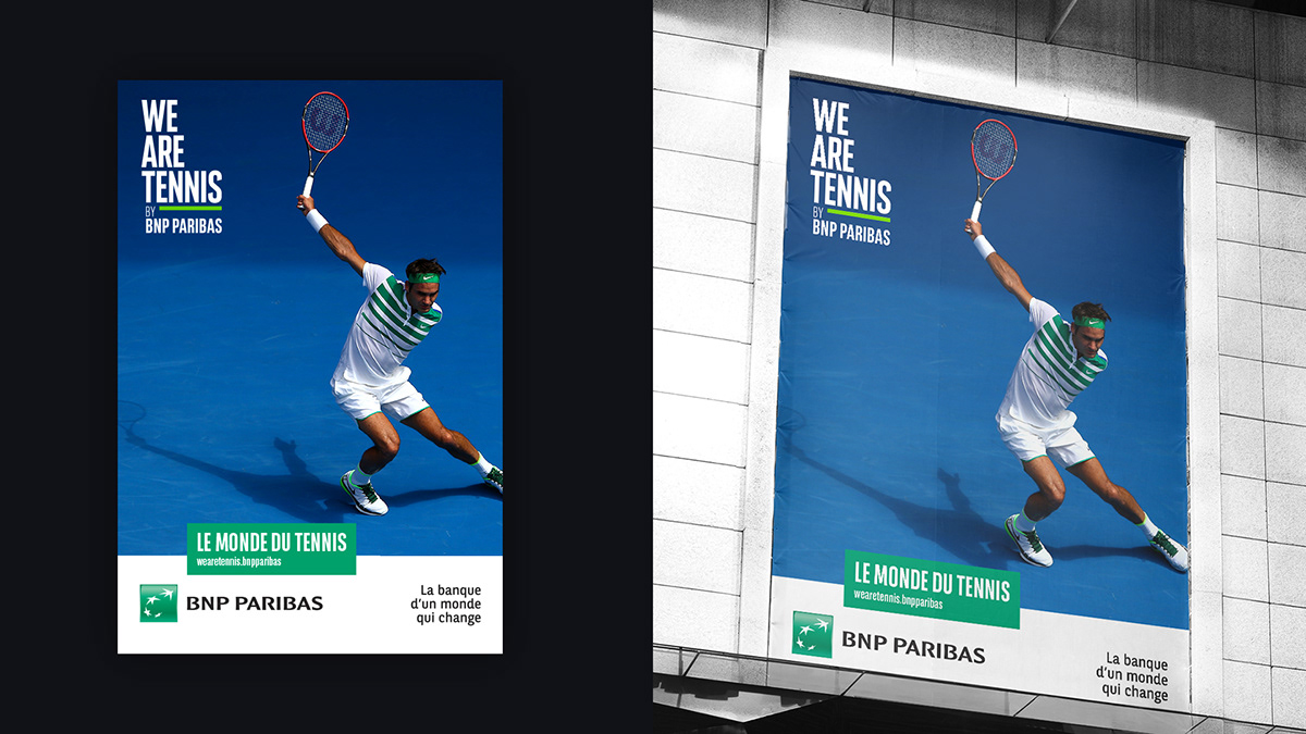 We Are Tennis bnp paribas tennis brand identity lift