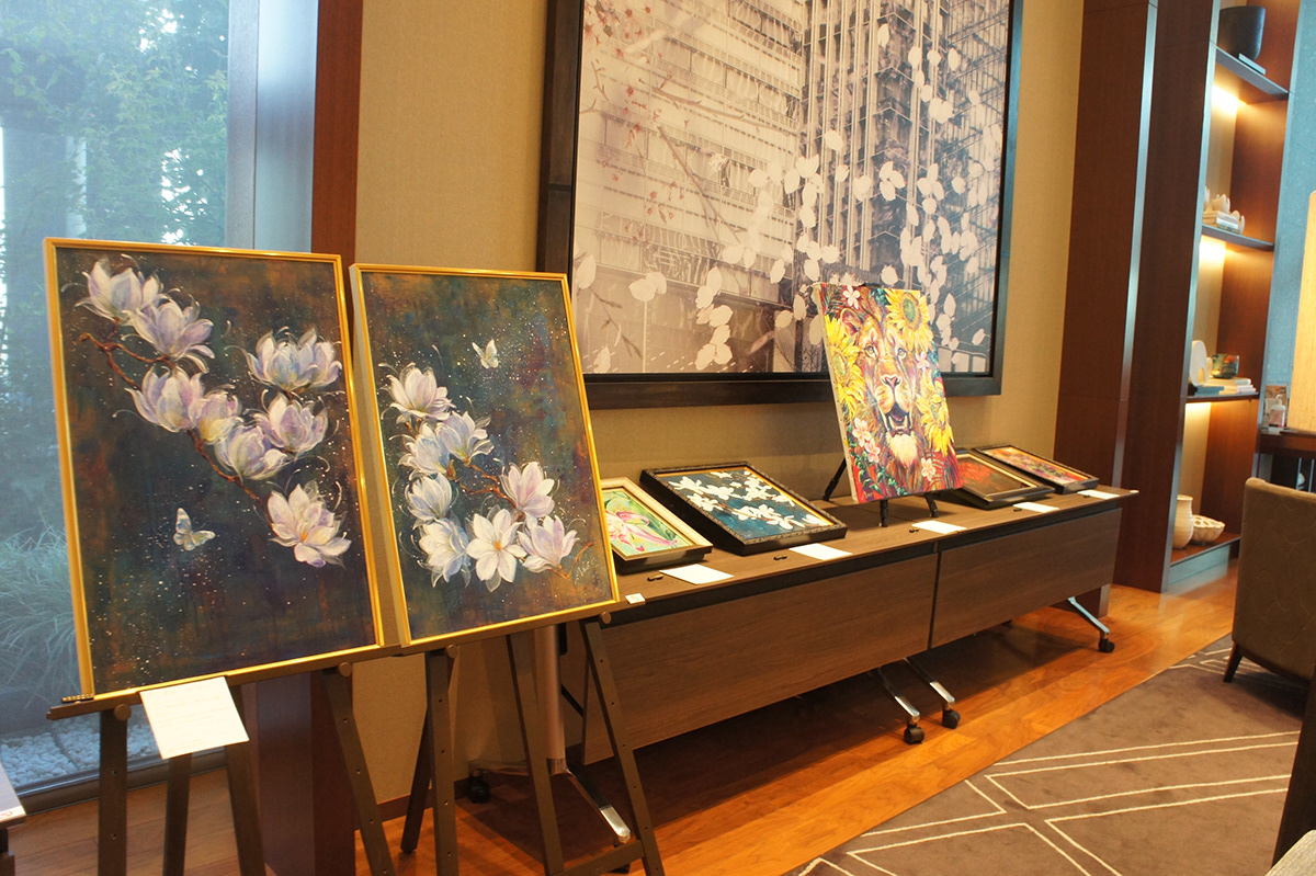 hotel art tokyo painting   luxury Interior Ascott hotelart shingapore