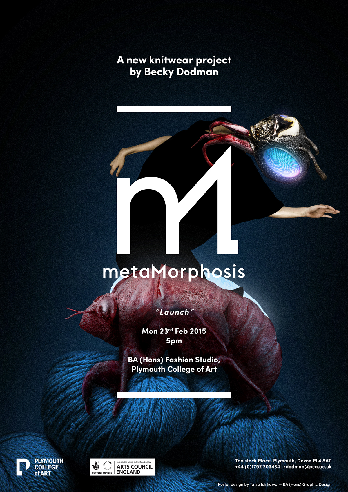morph morphing Metamorphosis fashion branding logo poster glow-in-the-dark knit bugs Insects bug insect