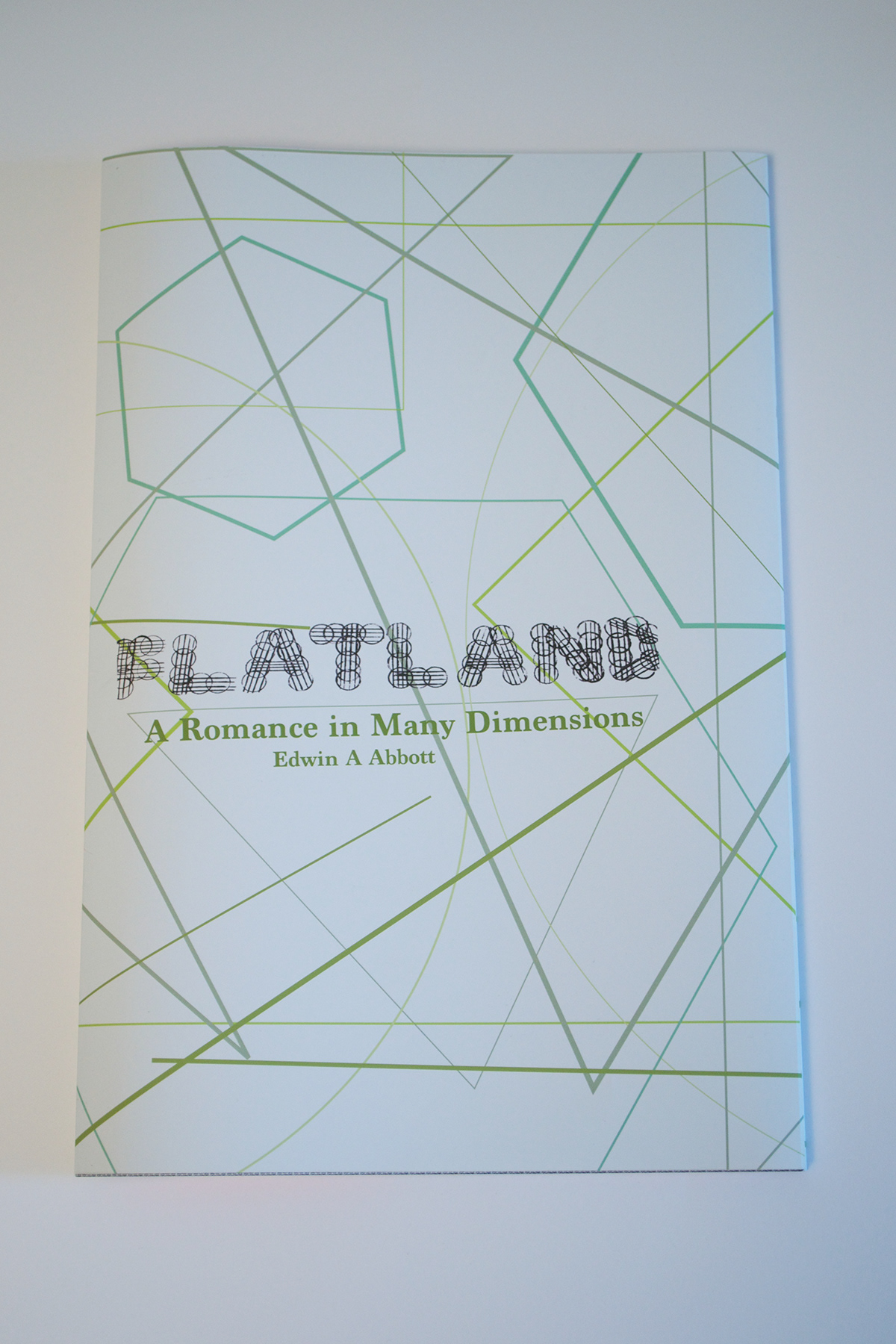 Flatland print neon orange short story publication