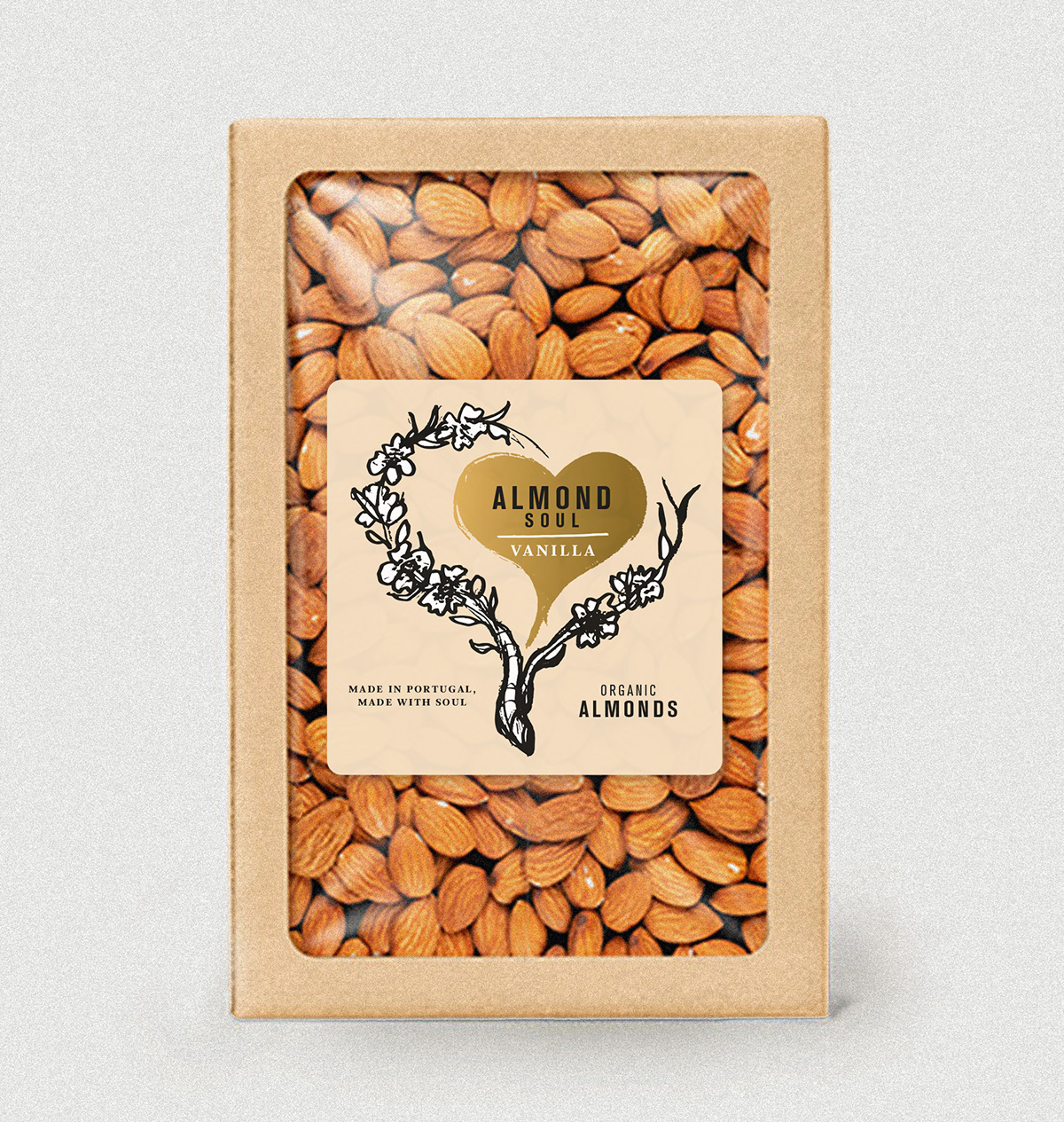 almond design ILLUSTRATION  Label