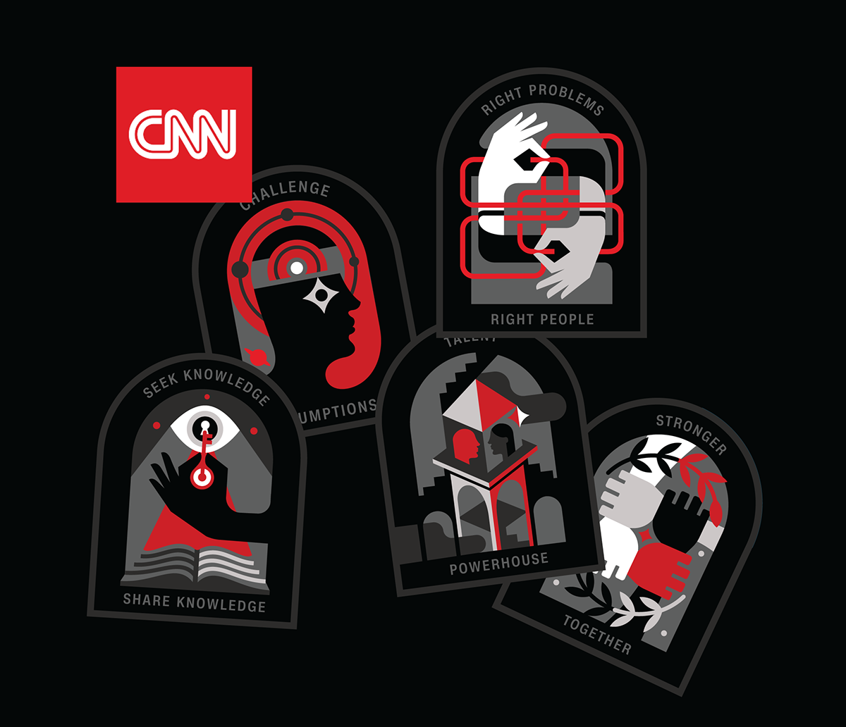 badge business CNN company crest cultural culture internal. patch Values