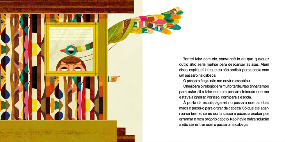 children's illustration book kidlit david machado Parece um pássaro bird ILLUSTRATION  Goncalo Viana APCC