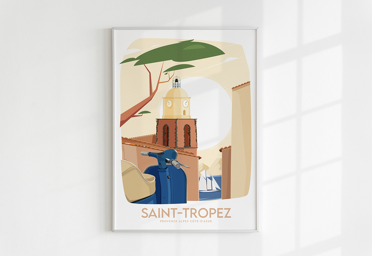 Adobe Portfolio affiche Provence poster Saint-Tropez french riviera nice nissa Ville de Nice ILOVENICE affiche côte d'azur affiche provence cote d'azur poster saint-tropez st-tropez