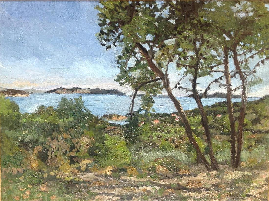 Landscape sea Nature portrait Greece impressionism agriculture rural Island porto heli spetses