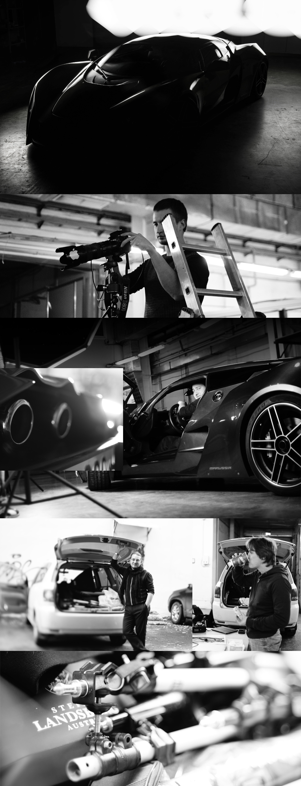 Glazyrin Marussia CGI car photo 3D making of
