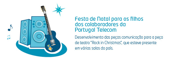 graphic design  ilustration children party Portugal Telecom Christmas rock